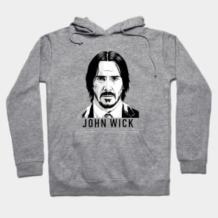 keanu reeves white and black Hoodie